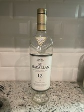 The Macallan 12 Year Old Sherry Oak Cask Empty Whisky Bottle Unrinsed