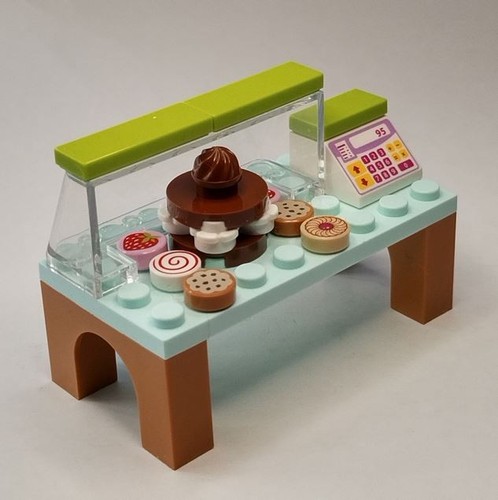 Lego cafe cake shop glass - cake,