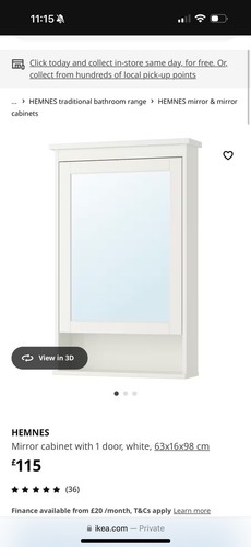 Ikea hemness cabinet - ikea,