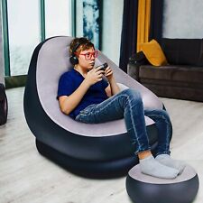 Jilong Inflatable Deluxe Lounger Ottoman Couch Gaming Chair Foot Stool Seat Air