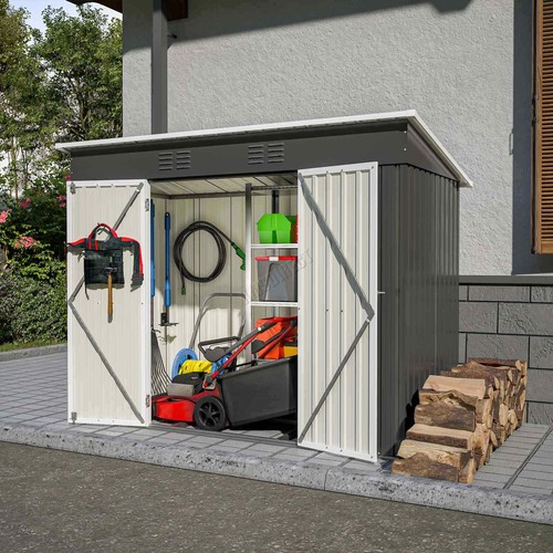 Garden shed pent roof 4x8ft - shed,