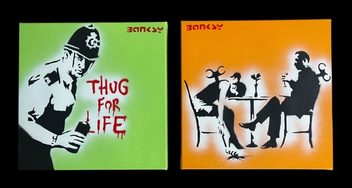 Banksy 2015 rare stencil - banksy,