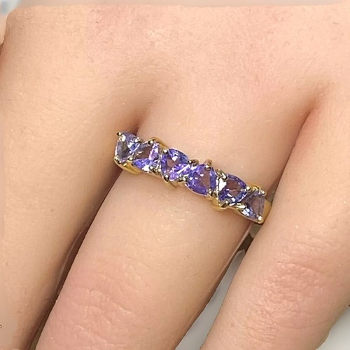 9ct gold tanzanite - 9ct, eternity