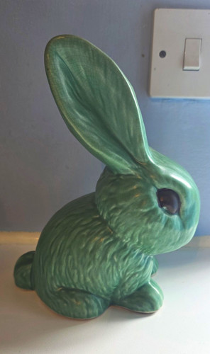 Sylvac green snub nose rabbit - green,