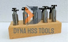 Woodruff Key Seat Cutters HSS - Set Of 10 Pieces In Wooden Stand - Shank 1/2" - 