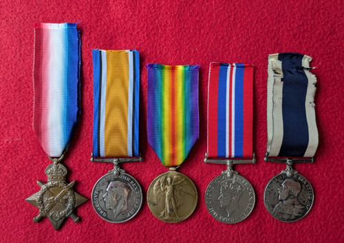 Royal navy ww1 star - star, trio