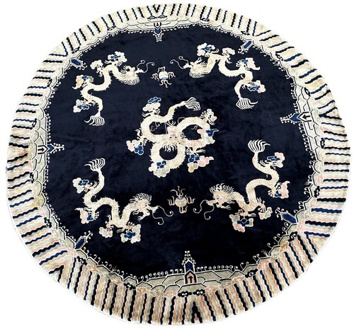 8x8 round antique art deco - 8x8,