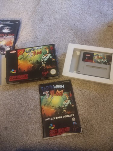 Earthworm jim snes boxed - boxed, w/