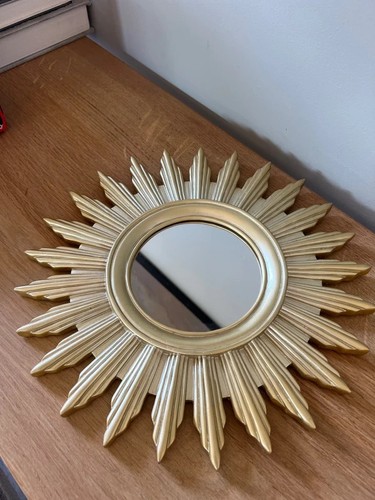Gold sunburst mirror - sunburst, 30cm