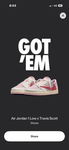 Nike air jordan low - 1, travis