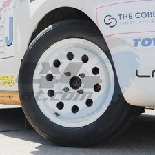 14x6 White Modular Steel Wheel