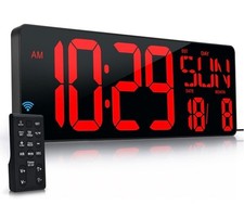 Large Digital Wall Clock with