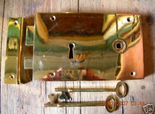 Large solid brass georgian - solid,