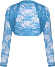 Ladies Stretchy Lace Cropped