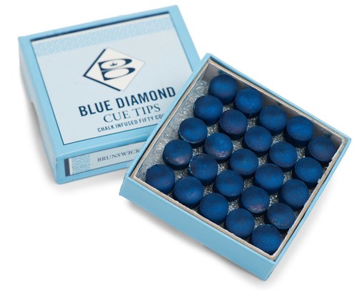 Blue diamond cue tips - blue,