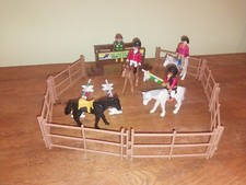 Playmobil Horse Dressage Arena Horses Riders Fences Jumps Bundle 