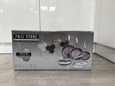 PRO STEEL Fusion 7 Piece Frying Pan Cookware Set