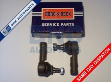 TRACK TIE ROD END PAIR for FORD ESCORT MK 2 - 1975 - 80 - NEW - BORG & BECK -