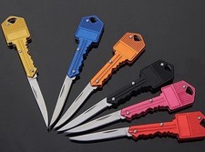 Portable Pocket Knife Key Shape Mini Key Chain Survival