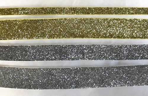 Velvet glitter lame ribbon - ribbon,