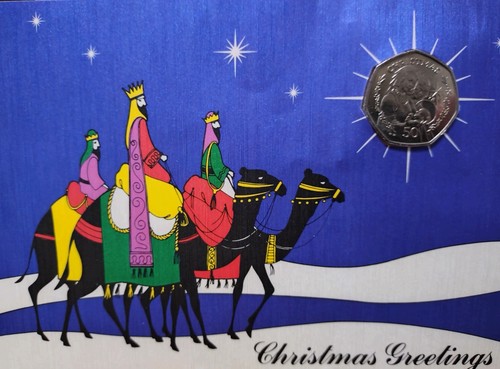 1990 gibraltar christmas 50p - gibraltar,