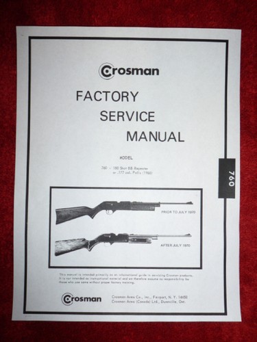 Crosman 760 factory service - factory,