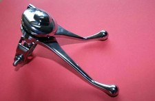 AMAL BOWDEN VINTAGE STYLE QUALITY CHROMED BRASS DUAL AIR MAG LEVER 7/8TH R/H