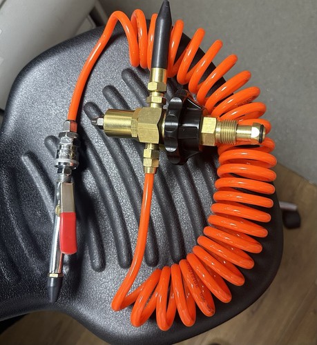 Helium gas cylinder valve - cylinder,