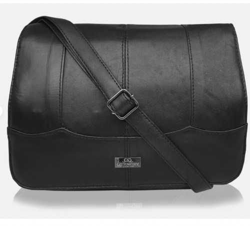Womens real leather - leather, black