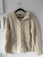 Aran Crafts Cream Zip Up