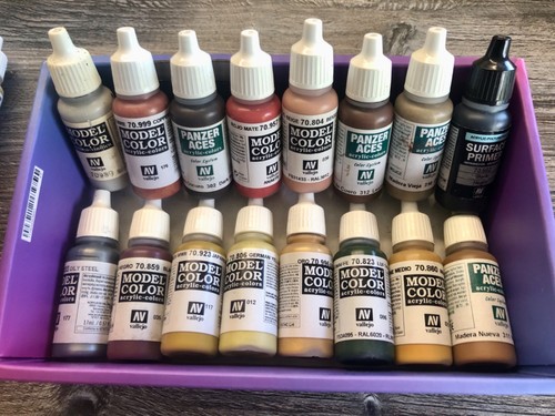 Vallejo acrylic paints - acrylic,