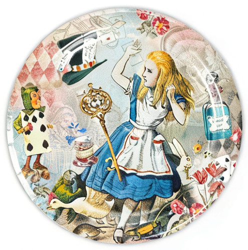 Alice wonderland plate - in,