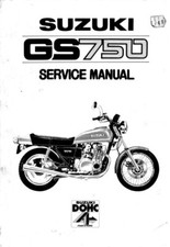 Downloadable PDF Suzuki GS750 service manual repair maintenance workshop