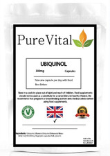 Ubiquinol 300mg Capsules – Cellular Energy & Heart Support by PureVital