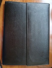 Black Faux Leather  A4