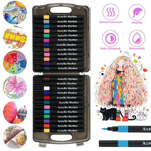 Colors acrylic paint - 24,
