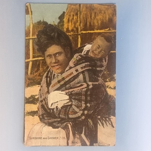 Auckland postcard c1910 - auckland, maori
