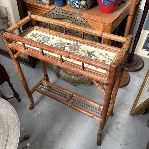 Victorian bamboo plant stand - plant,