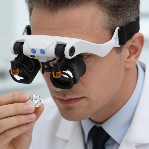 High power magnifying - high-power, headband