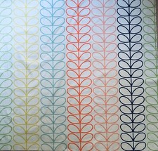 50cm Square Orla Kiely Linear Stem Multi Stripe Lightweight Cotton Fabric New