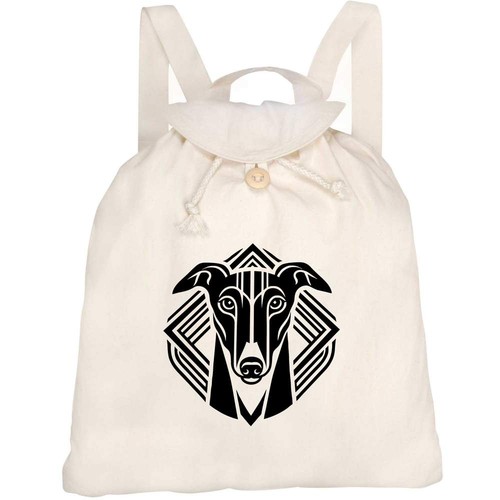 Art deco greyhound - deco, canvas