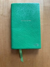 Smythson Of Bond Street “Whatever” Panama Notebook.  Unused But With Minor Marks