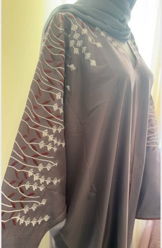 Abaya dubai flowers embroidery - abaya,