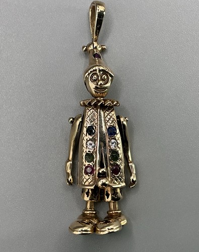 9ct gold clown - clown, 375