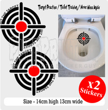 HIT THE TARGET  x2 AIM Toilet