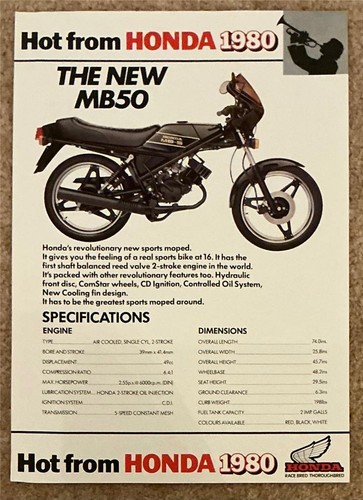 Honda mb50 sports - sports, moped