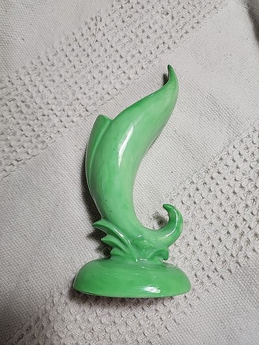 Vintage green vase birds - vintage,