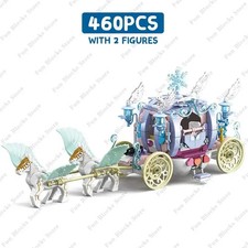 460 Pcs Friend Series Frozen Anna Elsa Princess Carriage Horse Building Blocks