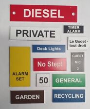 Laser Engraved Bespoke Labels