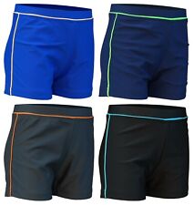 ACCLAIM Kansas Boxer Boys Contrast Trim Elasticated Nylon Lycra Swim Trunks 2025